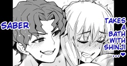 Saber, Shinji to Ofuro de... | Saber Takes A Bath With Shinji...