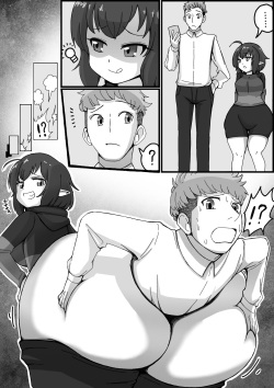 [koshi] Jibun yori mo shinchō no hikui on'nanoko no o shiri ni tabe rarete shimau dansei page 1