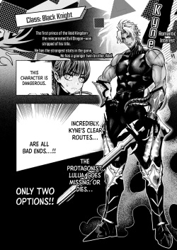 [ONIGASHIMA (Tanaka Onitaiji)] Otome Game "Kuro Dra -Kuroi Seijo to Ashiki Ryuu-" ni Isekai Tensei Shita kedo Murige, Tsunda. | Reincaranation from the Other World - the Black Dragon and the Black Saint [English] [Painfulnightz] page 9