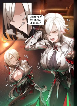 [Horori] Teyvat Gravure #07: Arlecchino (Genshin Impact) [Spanish] [Fritz Translations] page 2
