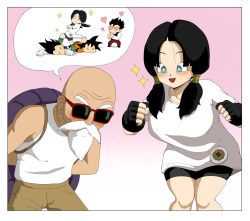 Videl x Master Roshi