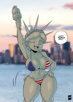 Statue Of Liberty By Unknown Artist Backup