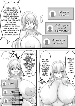 [Niziryu Dark Side (Nizikuroryu)] [Onanie Haishin] Onna Kishi no Shasei Misetaru!! | [Masturbación en directo] ¡¡Así es como eyacula una caballera futanari!! (Nijisanji) [Digital] [Spanish] [MFT-Team] page 3