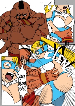 [Sanman-Drill] Zangief VS. Rainbow Mika (Street Fighter) [Japanese + English] page 8