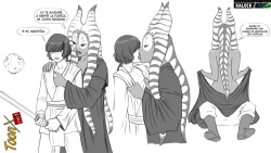 [Flick] Togruta Jedi &amp; Her Padawan (Star Wars) (Spanish) [kalock &amp; ToonX] page 1