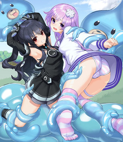 [Fukutama Shion] ユニとネプギアのスライム触手姦と page 2