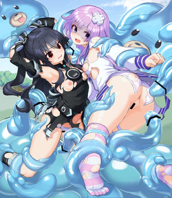 [Fukutama Shion] ユニとネプギアのスライム触手姦と page 4
