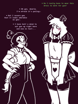 Asriel Dreemur Maid + Extras