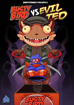 Busty bird vs evil ted