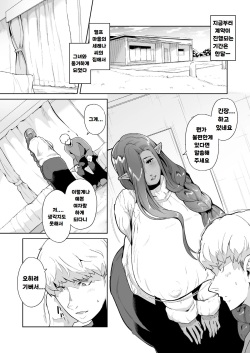 [Noumusai (Miyashiro Yousuke)] Mucchiri Dekachichi Dark Elf no Oba-san to Icha Love Fudeoroshi Seikatsu [Korean] page 3