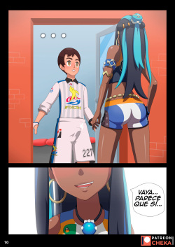[Cheka.art] Nessa Battle Gym Part 2 (Pokémon Sword and Shield) [Spanish] page 2