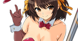 爆乳バニーガールハルヒさん