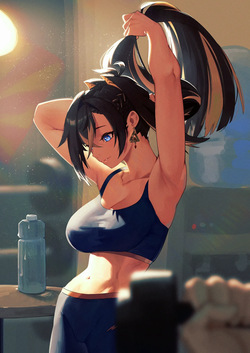 Gelbooru - Yoga Pants/Leggings Big Breasts Anime beauties