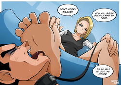 Saiyan Slave Feet Only + Comics page 9